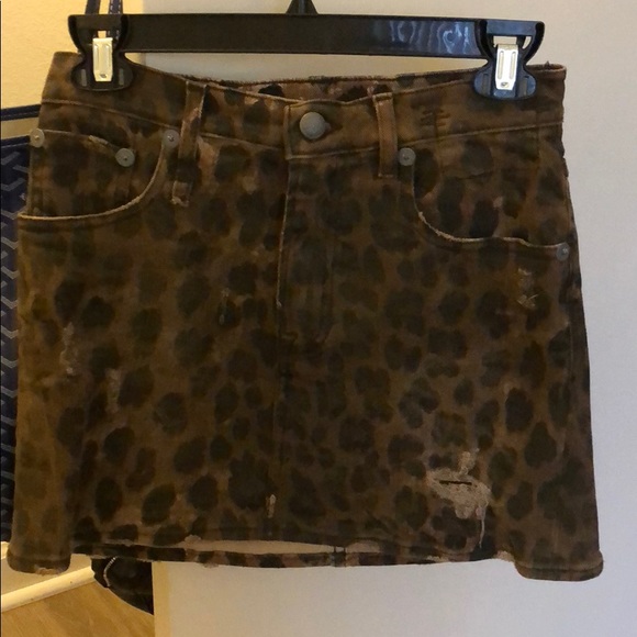 r13 leopard skirt